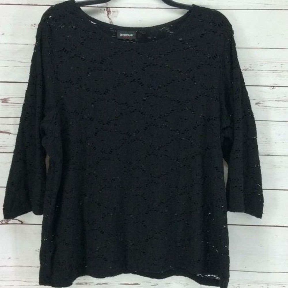 Avenue stretch‎ floral die cut over 26/28 shirt